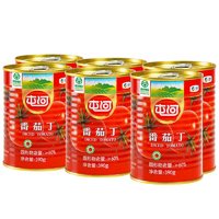 屯河 中粮屯河新疆内蒙番茄丁200gX6罐0添加剂去皮新鲜番茄罐头意面酱