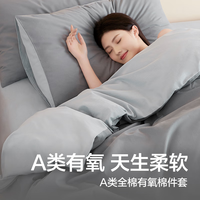 网易严选 100%新疆棉 全棉四件套 1.8m床：2.2*2.4m被芯