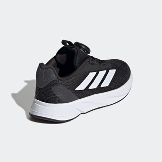 adidas DURAMO SL BOA K旋转按钮休闲运动鞋男小童阿迪达斯 黑色/白色/灰色 33码