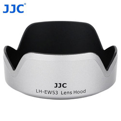 JJC 适用佳能EF-M 15-45遮光罩49mm镜头M6mark2 M50II二代 M200 M100 M5 M3微单相机配件EW-53