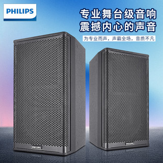 飞利浦（PHILIPS）CSS1641ZY12 专业KTV音响套装影院客厅k歌卡包壁挂卡拉OK酒吧舞蹈室会议专业舞台演出音箱一对