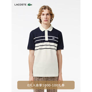 LACOSTE法国鳄鱼男装24夏季经典拼色短袖Polo衫PH8135 GA3/黑白拼色 6 /185
