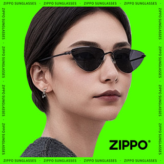 ZIPPO美国时尚无框猫眼太阳镜遮光防晒高清尼龙户外墨镜男女7253C2