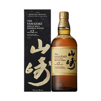 88VIP：SUNTORY 三得利 日本进口山崎12年单一麦芽威士忌洋酒700ml