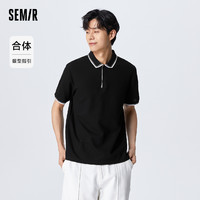 Semir 森马 POLO衫男夏季都市商务轻熟风上衣休闲通勤男装时尚短袖T恤潮