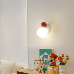 小时光 壁灯卧室床头灯创意温馨奶油风小清新孟菲斯彩色背景墙装饰灯具