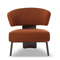 布雷尔 意式极简单人椅主卧家用客厅布艺设计师躺椅轻奢沙发休闲椅