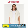 HOLLISTER24春夏美式短袖镂空缝线针织衬衫 男 358313-1 奶油色 XS (170/84A)