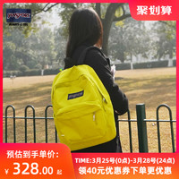 JANSPORT 杰斯伯 旗舰店青漾荧光绿薄荷曼波男女学生双肩书包通勤电脑包