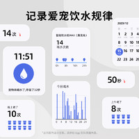 PETKIT 小佩 智能无线饮水机MAX锂电款猫咪饮水机自动恒温宠物喝水器记录