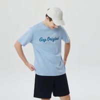 Gap 盖璞 男女装夏季LOGO纯棉运动短袖T恤670402潮流休闲上衣