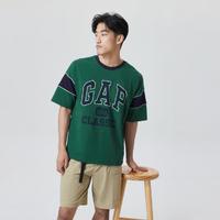 Gap 盖璞 男装夏季LOGO落肩短袖T恤841967休闲上衣