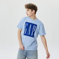 Gap 盖璞 男女装LOGO亲肤短袖T恤夏季670429字母运动上衣