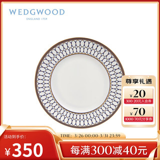 WEDGWOOD 威基伍德金粉年华午夜蓝餐盘骨瓷盘子欧式西餐菜盘餐具家用精致 金粉年华午夜蓝餐盘 1个 18cm