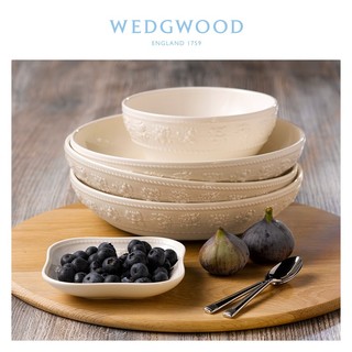 WEDGWOOD 威基伍德欢愉假日象牙白一人食餐具3件组陶瓷碗盘汤盘 欢愉假日象牙白一人食餐具 3头