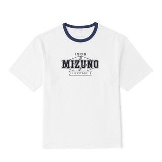 Mizuno 美津浓 棉质圆领偏薄透气户外运动男款运动T恤短袖上衣男