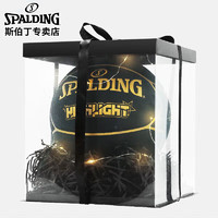 SPALDING 斯伯丁 篮球礼盒礼盒氛围灯手提袋Box套装拉花（不含球）