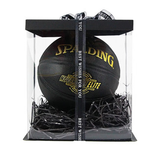 SPALDING 斯伯丁 篮球礼盒礼盒氛围灯手提袋Box套装拉花（不含球）