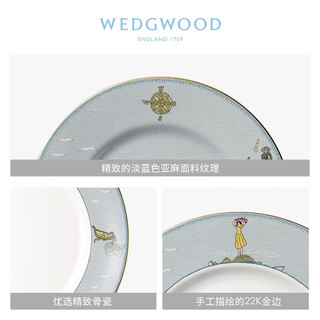 WEDGWOOD威基伍德航海旅程18cm餐盘骨瓷盘子餐具欧式西餐盘家用菜盘果盘 航海旅程餐盘 1个 18cm