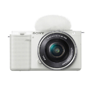 SONY 索尼 ZV-E10 APS-C画幅 微单相机 白色 E PZ 16-50mm F3.5 OSS 变焦镜头 单头套机