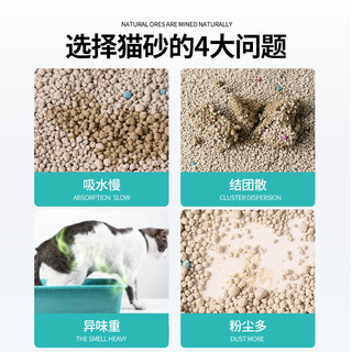 朗亲 猫砂10kg除味结团膨润土低尘猫沙猫咪用品20斤 轻奢·低尘膨润土咖啡味|10kg