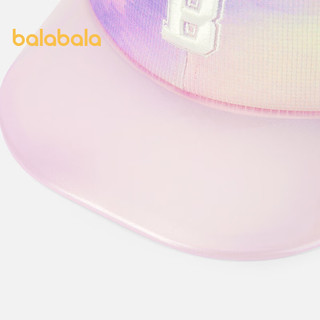 巴拉巴拉儿童帽子女童棒球帽夏季遮阳帽2024便携 紫色调00477 130cm（适用头围54-56cm，7-10岁）