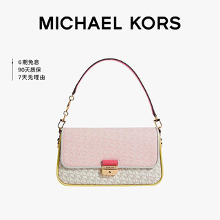 MICHAEL KORS 迈克·科尔斯 礼物MK女包BRADSHAW系列老花手提单肩包 小号 粉色多色