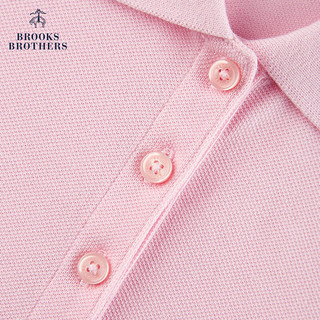 布克兄弟（BrooksBrothers）女士24春夏美式棉质翻领针织Polo衫 B655-深粉色 M