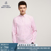 布克兄弟（BrooksBrothers）男士24春夏修身版免烫格纹长袖休闲衬衫 B650-粉色 L