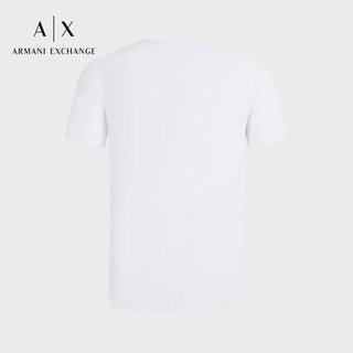 阿玛尼ARMANI EXCHANGE24春季AX男装网格LOGO短袖圆领T恤