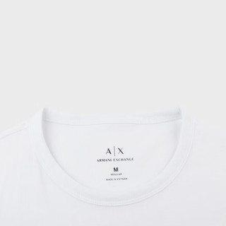阿玛尼ARMANI EXCHANGE24春季AX男装网格LOGO短袖圆领T恤