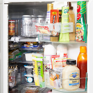NITORI宜得利家居 厨房食品存储盒冰箱侧门可伸缩小物收纳盒 长