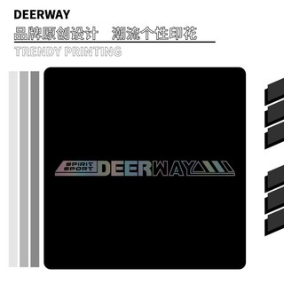 Deerway 德尔惠 炫彩反光设计印花运动裤男士秋冬宽松束脚针织休闲裤男款韩版卫裤