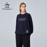 Munsingwear 万星威 情侣款春夏高尔夫美式复古字母印花圆领卫衣