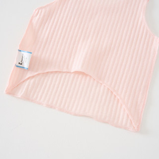 童泰（TONGTAI）婴儿背心纯棉0-6个月夏季薄款初生宝宝满月衣服吊带上衣2件装 粉色 66cm