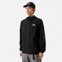 THE NORTH FACE 北面 防晒衣男户外皮肤衣防风夹克风衣春7WCY 黑色/JK3