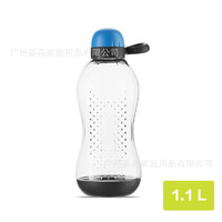 CHAHUA 茶花 水杯男大容量塑料太空杯学生耐高温夏季运动瓶健身泡茶水壶小