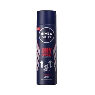 NIVEA 妮维雅 男士腋下走珠防汗抑汗露喷雾剂淡香持久香体去汗味150ml