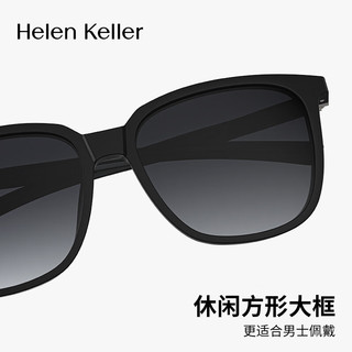 海伦凯勒（HELEN KELLER）眼镜男女同款防紫外线偏光太阳镜开车驾驶墨镜H2665H01 H2665H01渐进灰