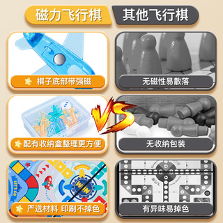 菲贝 创意磁性飞行棋棋类桌游亲子互动桌面早教玩具7-12儿童