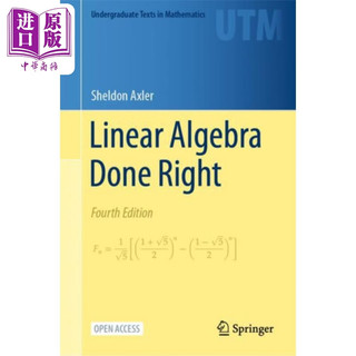 UTM 数学 线性代数应该这样学 Linear Algebra Done Right 英文原版 Sheldon Axler