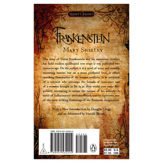 弗兰肯斯坦 科学怪人 英文原版 Frankenstein 玛丽雪莱 MaryShelley 首部科幻小说 课外阅读 搭黑暗物质 时间机器 隐身人 沙丘Dune