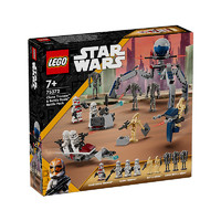 LEGO 乐高 积木星球大战系列小颗粒6岁+儿童拼插积木玩具 75372克隆人士兵与战斗机器人