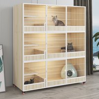 实木繁育殖猫笼子猫房子猫柜豪华两层三层组合猫咪窝舍家用猫产房