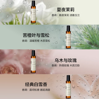 绽家香氛护衣精华喷雾200ml*3(白雪+苦橙+乌木)抗静电抑菌除味柔顺剂