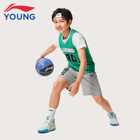 李宁 LI-NING童装儿童运动短裤子小大童简约舒适柔软卫裤150