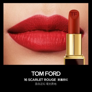 TOM FORD 「经典黑管」#16 SCARLET ROUGE 斯嘉丽红（新客赠 香水2ml）