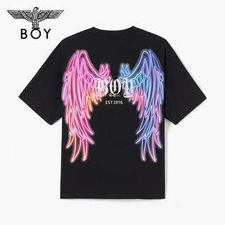 BOY LONDON【霓虹光翼】夏季短袖T恤彩色翅膀薄荷曼波浪漫N01055 白色 XL