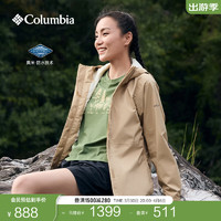 哥伦比亚Columbia户外24春夏女防水冲锋衣旅行休闲外套XR5387 262 L(165/88A) 262  24