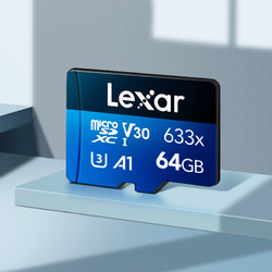 Lexar 雷克沙 TF卡64G 监控行车记录仪内存卡小卡 Class10